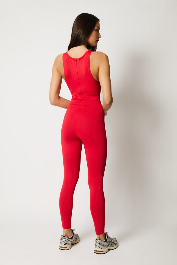 Red Jumpsuit- 2way wear
