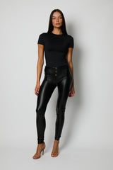 Premium Black Leather Pants
