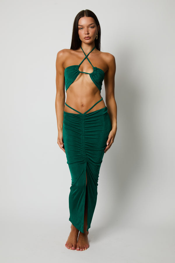 Green Luxe Backless Set