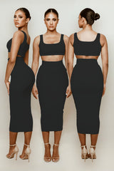 Black Soft Bandage Two Piece