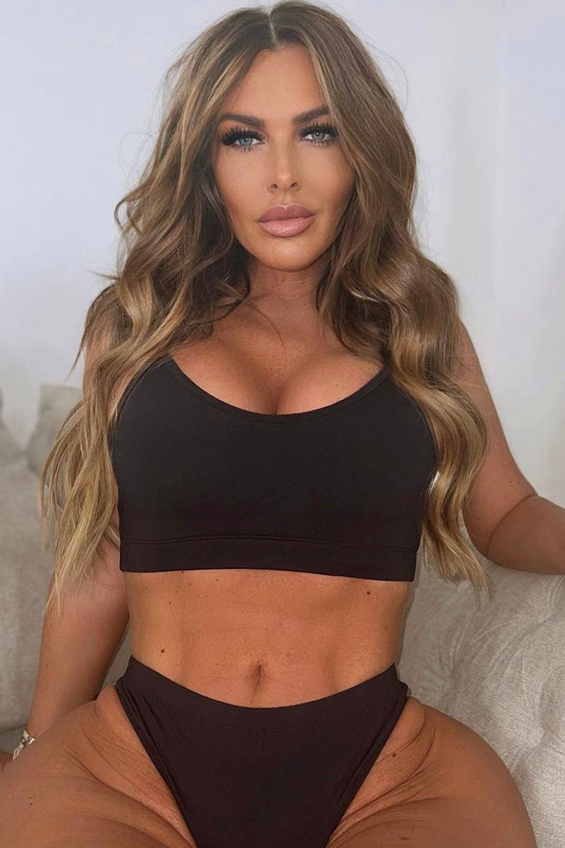 Black Bra Set